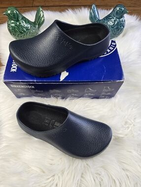 Birkenstock Super Birki Blue Clog Slip On 38